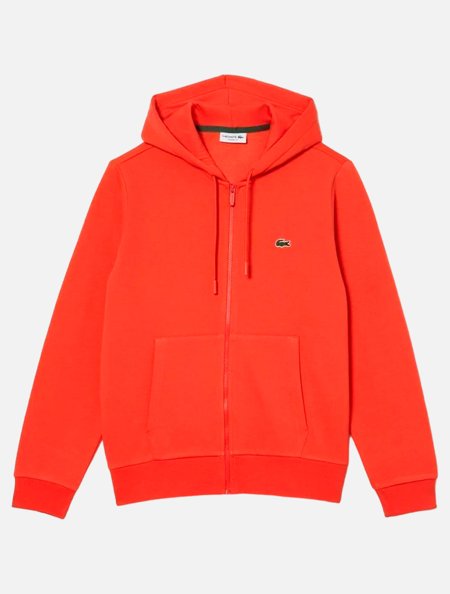 Jaqueta Lacoste Masculina Moletom Sport Capuz SH9718 Laranja