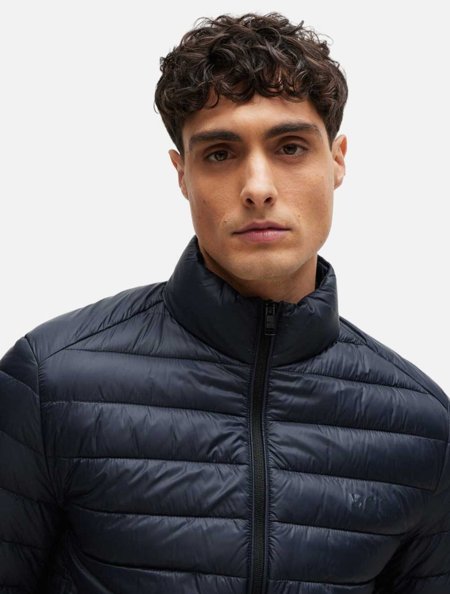 Jaqueta Hugo Boss Masculina Puffer Calanos Azul Marinho | Adamanto