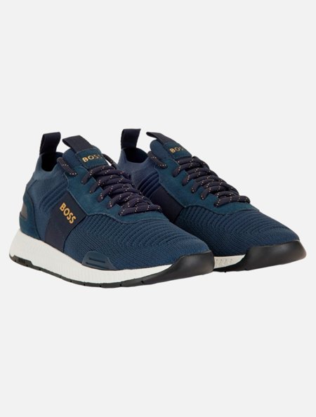 Tênis Hugo Boss Masculino Titanium Runn Knsta Azul Marinho