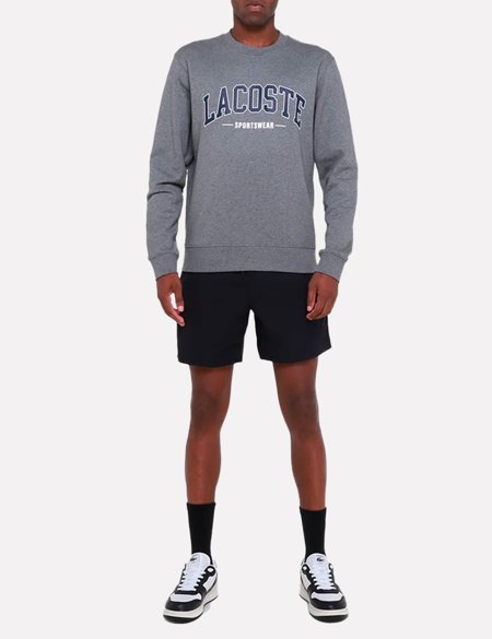 Blusa Moletom Masculina Lacoste Classic Fit SH2662 Chumbo Mescla