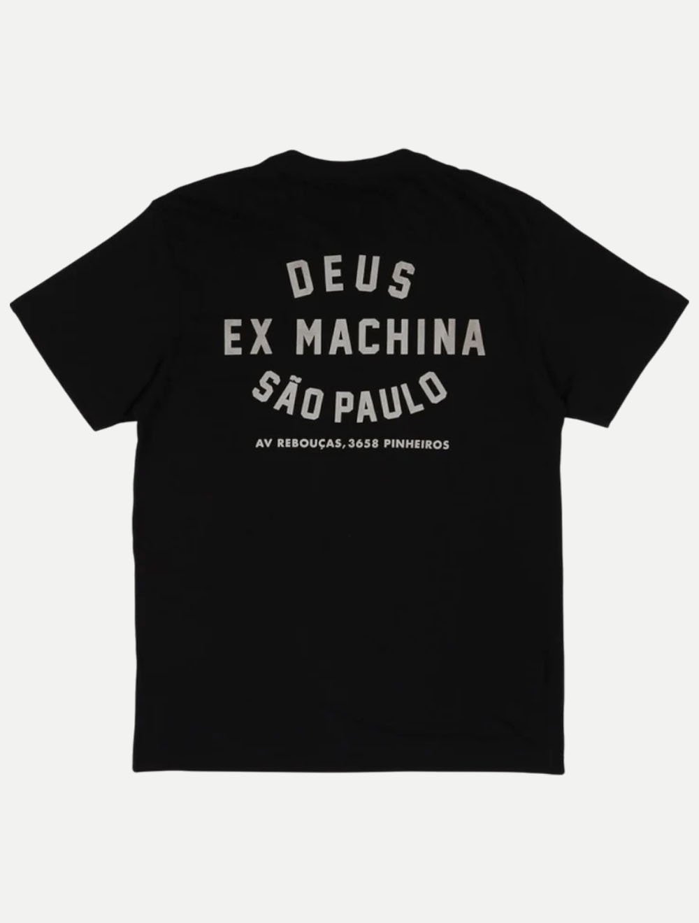 Camiseta Deus Ex Machina Masculina Box Fit Frontage Preta