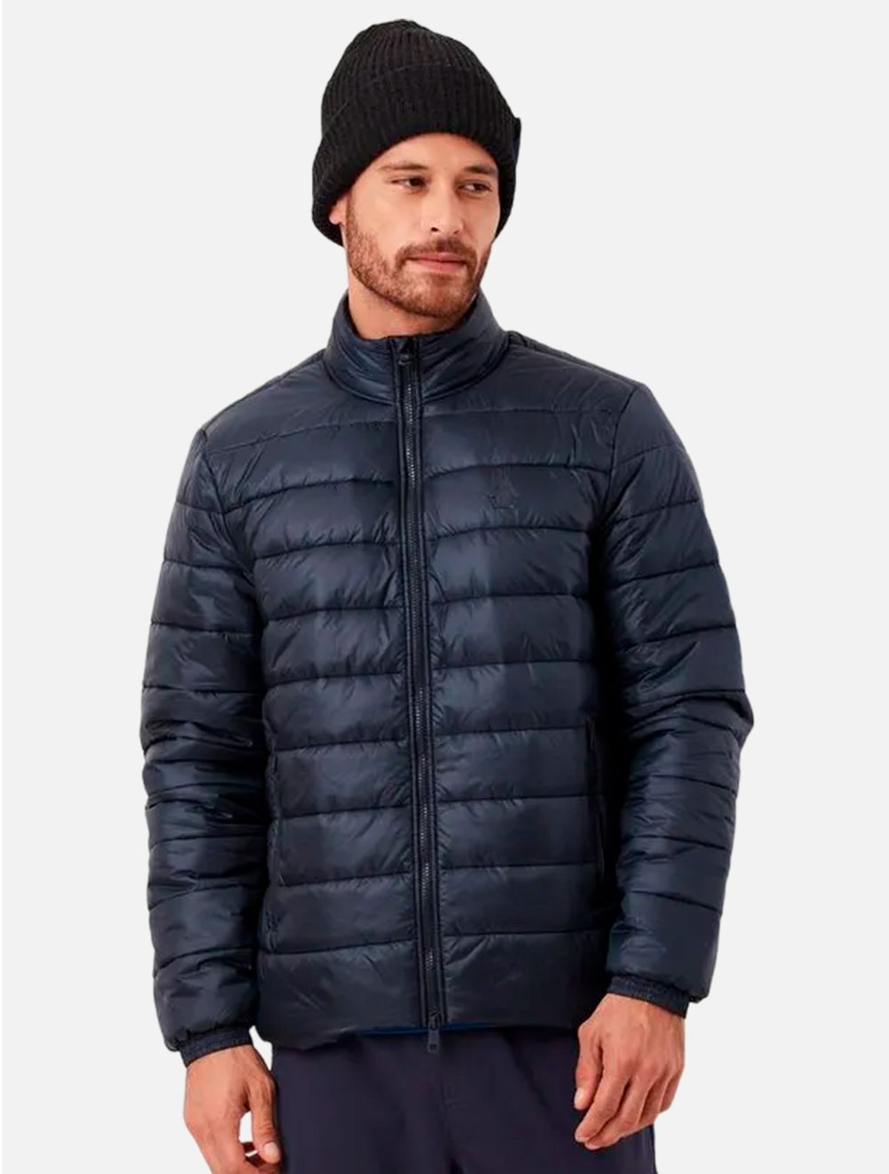 ふゆほたる　SP Jaqueta Original Penguin Masculina Puffer OPRF30160P Azul Marinho