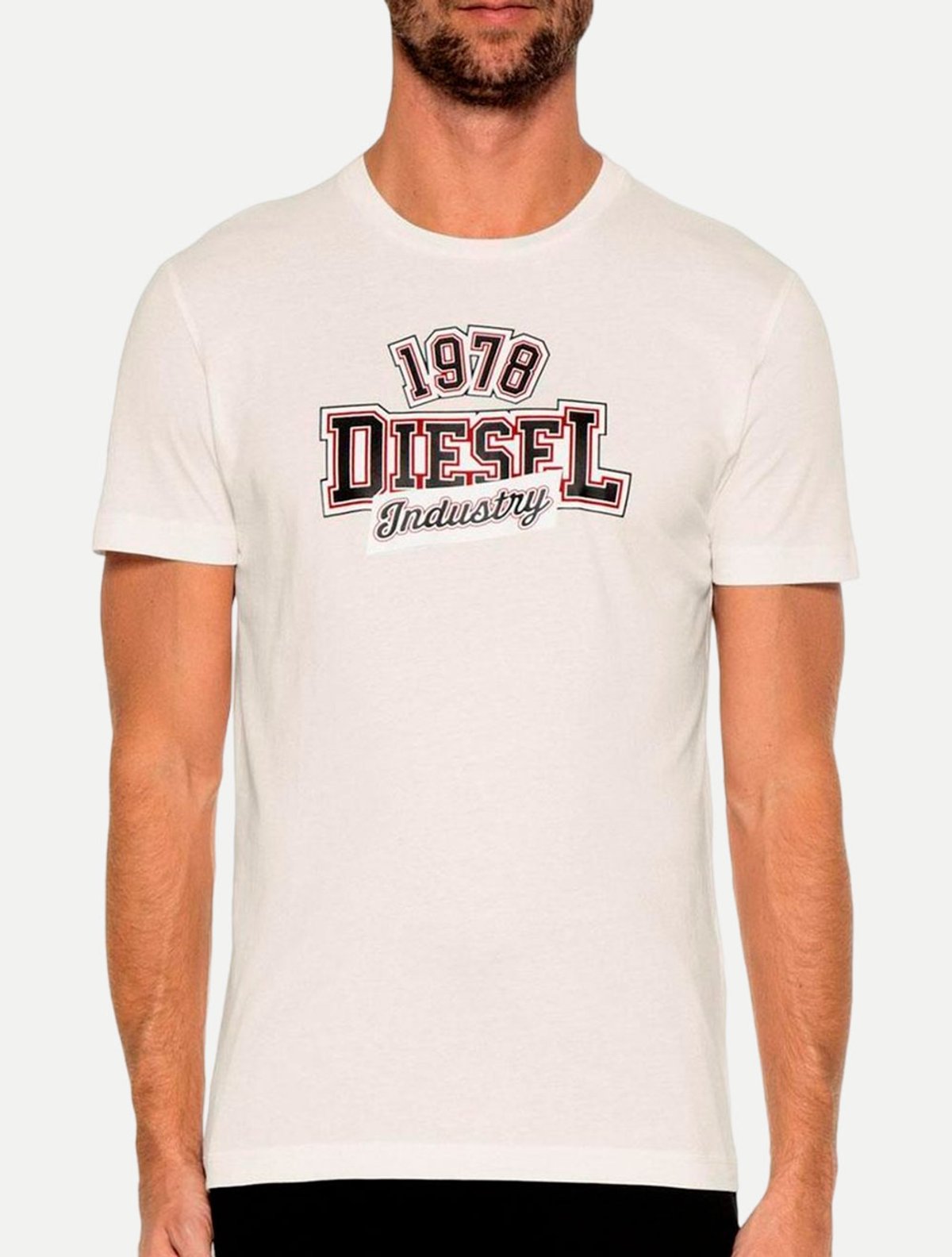 Camiseta Diesel Masculina Regular T-Diegos-K26 A03365 Branca