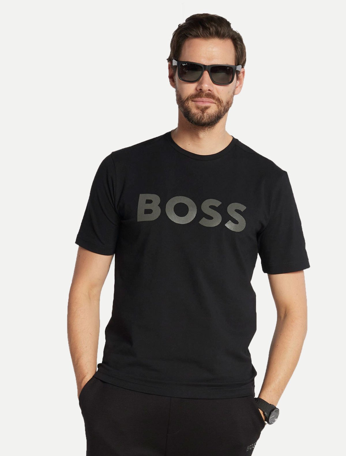 Camiseta Hugo Boss Masculina Regular Tee 8 Preta | Adamanto Store