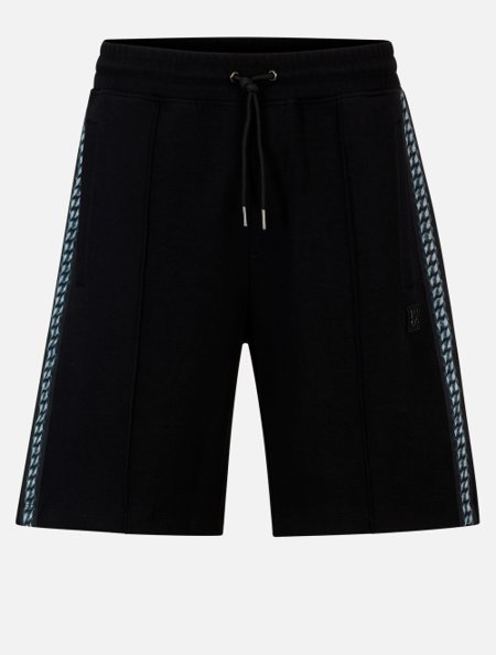 Bermuda Hugo Boss Masculina Moletom Regular Desort 50510122 Preta