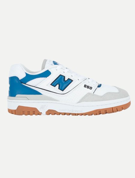 Tenis New Balance 550 Branco Azul Cinza Adamanto Store