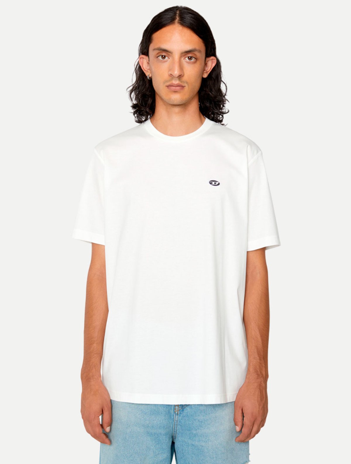 Camiseta Diesel Malha Regular T-Just-Doval A03819 Branca