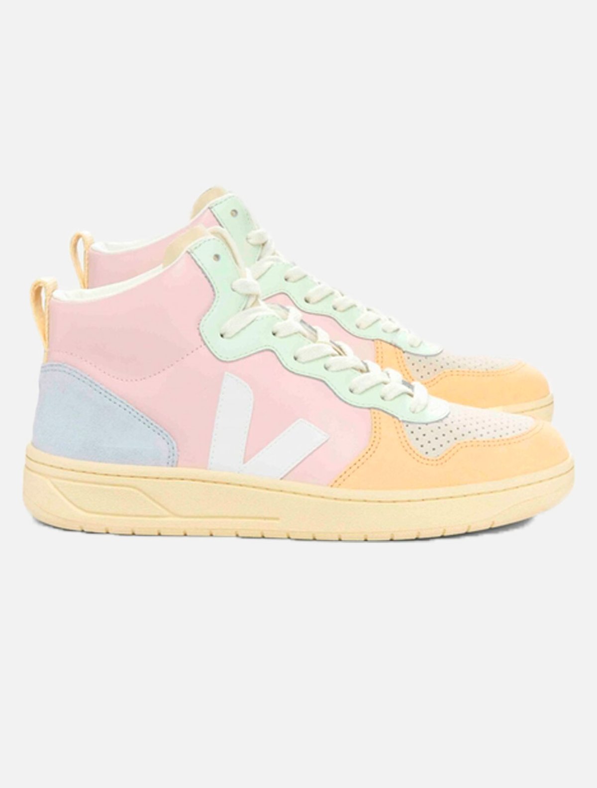 Tênis Vert Feminino V-15 Couro Petale White Multico | Adamanto Store