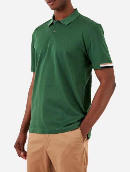 Polo Hugo Boss Masculina Regular Parlay 147 Verde Adamanto Store