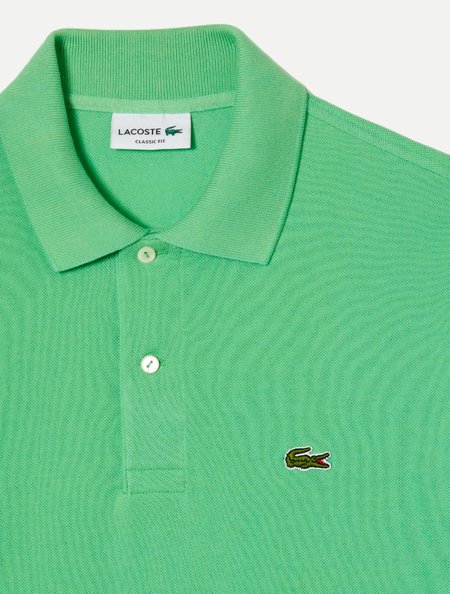 Polo Lacoste Masculina Classic Fit L1212 Verde Lima | Adamanto Store