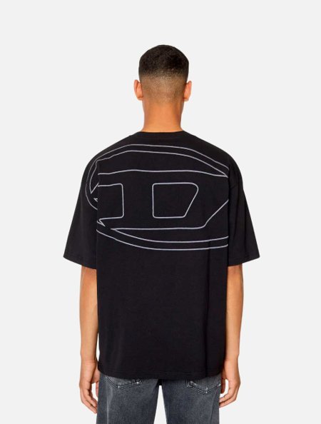 Camiseta Poloche Diesel Original Jual Diesel T-Doxt T-Shirt Black