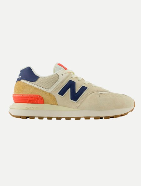 Tênis New Balance 574 Legacy Creme/ Azul Marinho | Adamanto Store