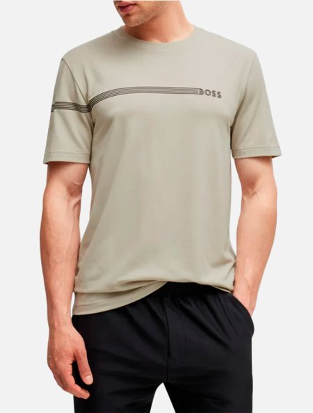 Camiseta Hugo Boss Masculina Regular Tee Creme Adamanto Store