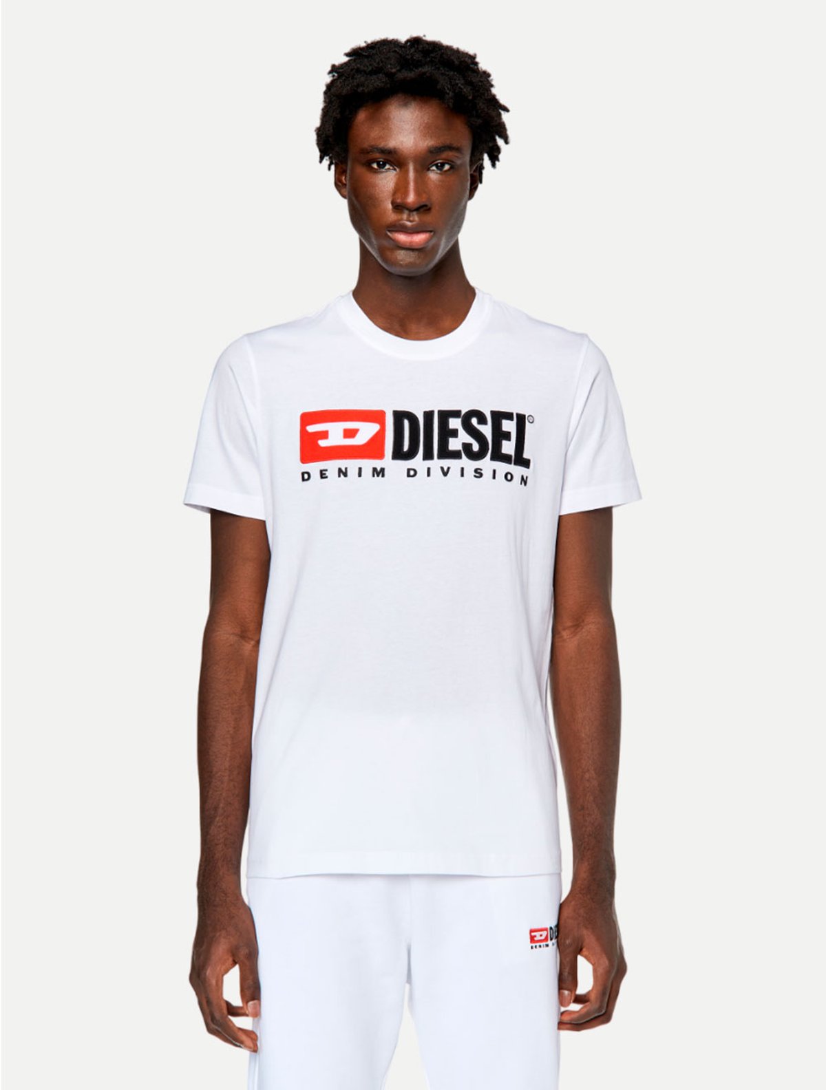 Camiseta Diesel Masculina Slim T-Diegor-Div A03766 Branca