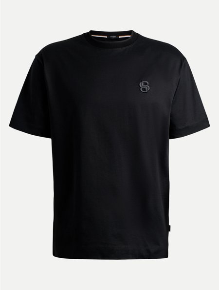 Camiseta Hugo Boss Masculina Oversized Tames 10 Preta | Adamanto Store