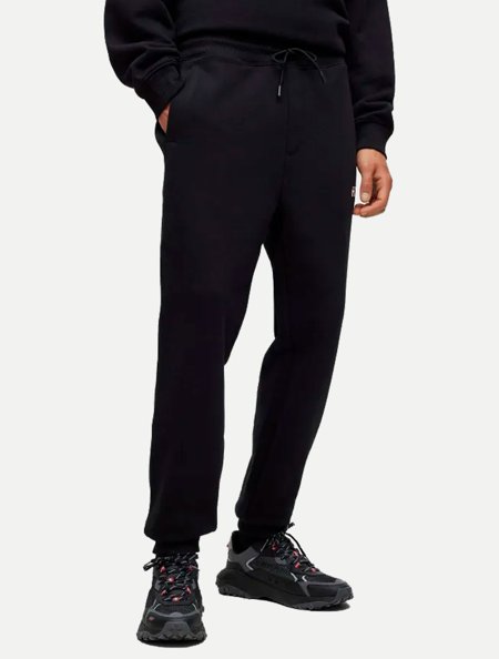 Calça Hugo Boss Malha Drokko Preta | Adamanto Store