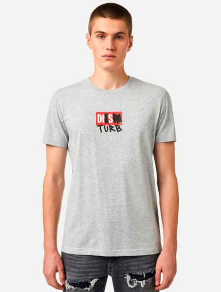 Camiseta Diesel Masculina Regular T-Diegos T-Shirt B10 Mescla