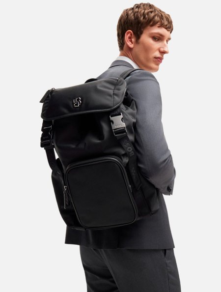 Mochila Hugo Boss Masculina BB Backpack Preta | Adamanto Store