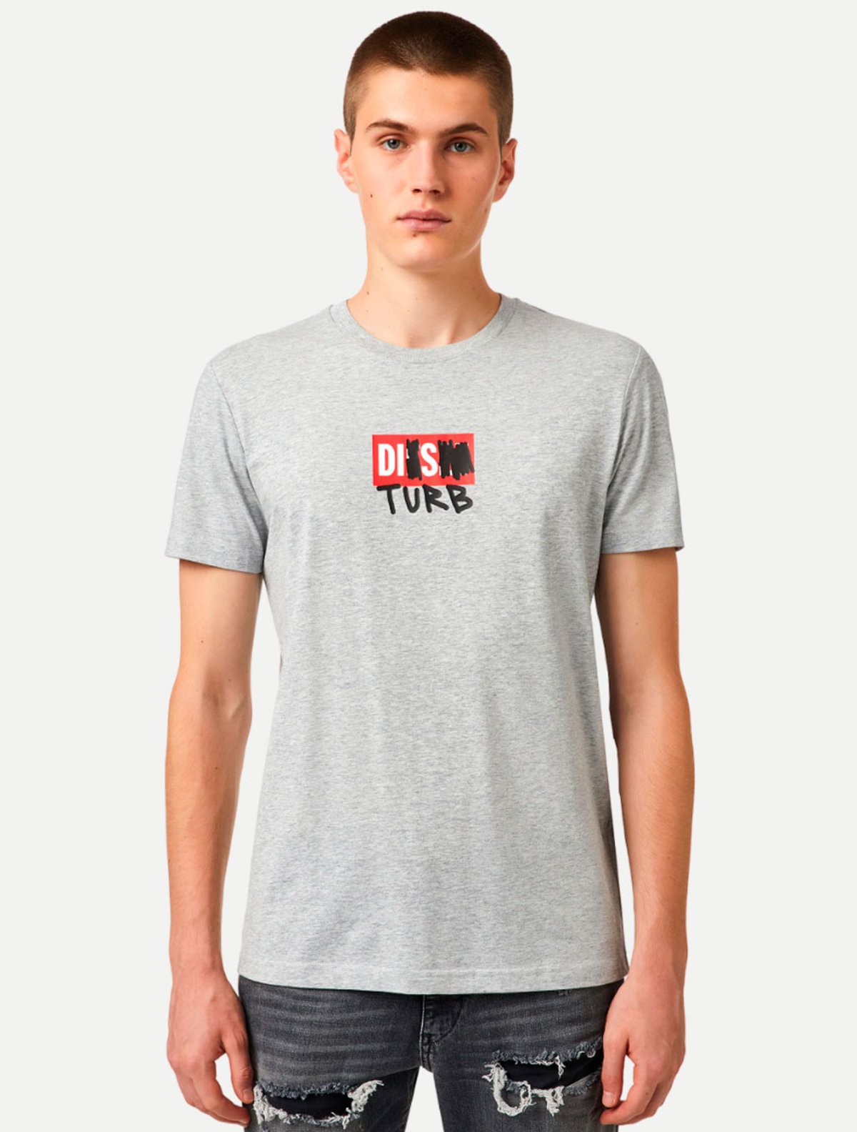 Camiseta Diesel Masculina Regular T-Diegos T-Shirt B10 Mescla
