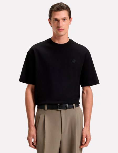 Camiseta Hugo Boss Masculina Relaxed Fit C-Tames 118 Preta