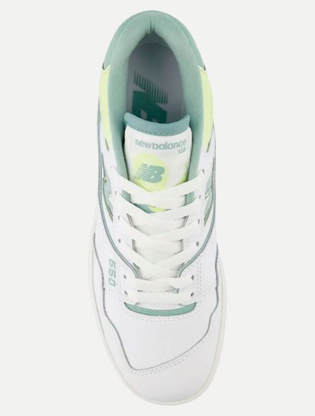 Tenis New Balance 550 Branco Verde Menta Adamanto Store