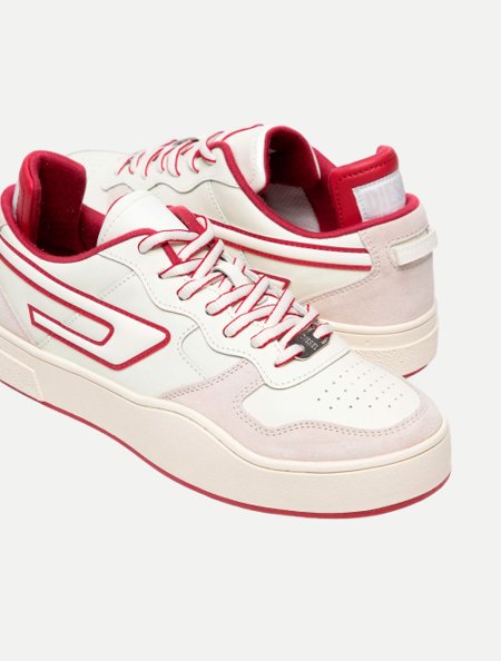 Tênis Diesel S-Ukiyo Low X Y02962 Branco C/ Vermelho Tênis Diesel S-Ukiyo Low X Y02962 Branco C/ Vermelho