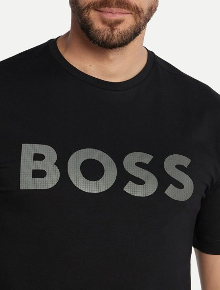 Camiseta Hugo Boss Masculina Regular Tee 8 Preta | Adamanto Store