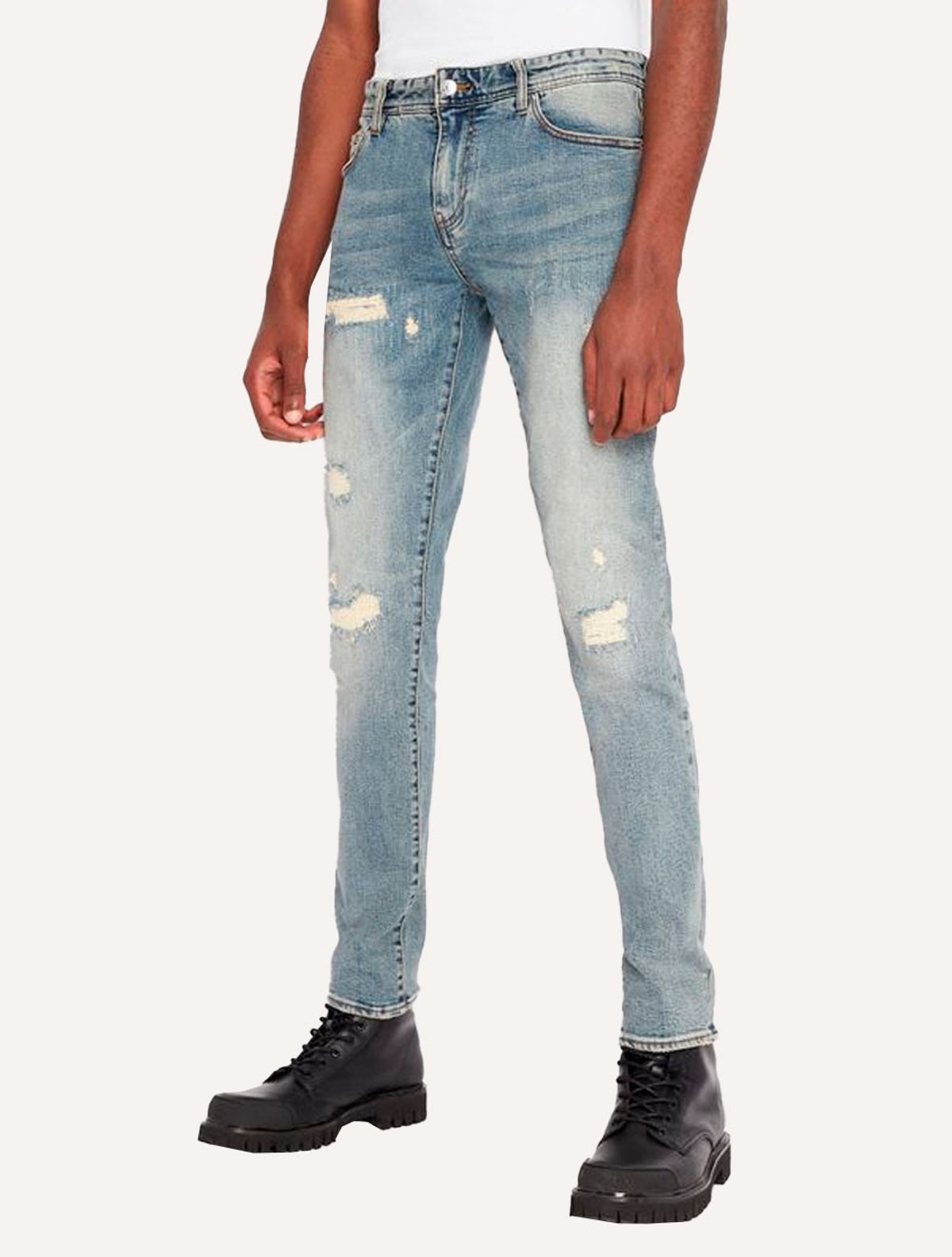Calça Jeans Armani Exchange Masculina Slim 6LZJ14 Estonada