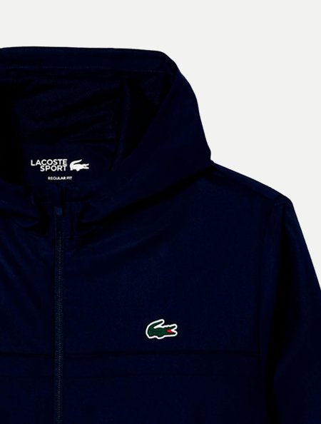 Jaqueta Lacoste Masculina Regular C/Capuz BH3466 Azul Marinho