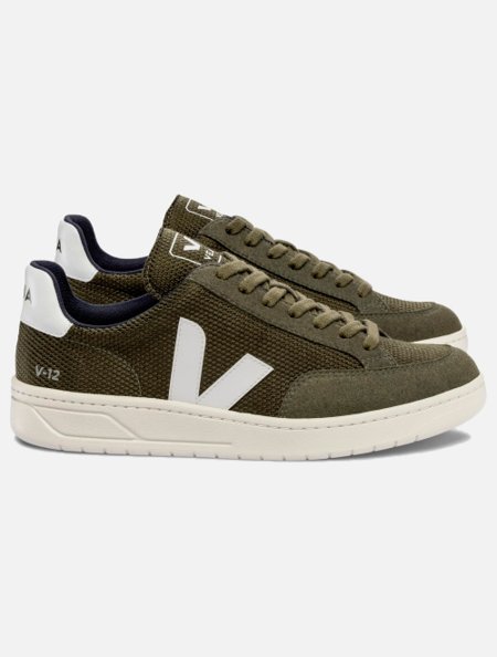 Tênis Veja V12 B-Mesh Olive White Adamanto Store