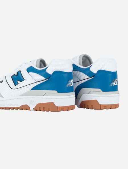 Tênis New Balance 550 Branco/ Azul/ Cinza | Adamanto Store