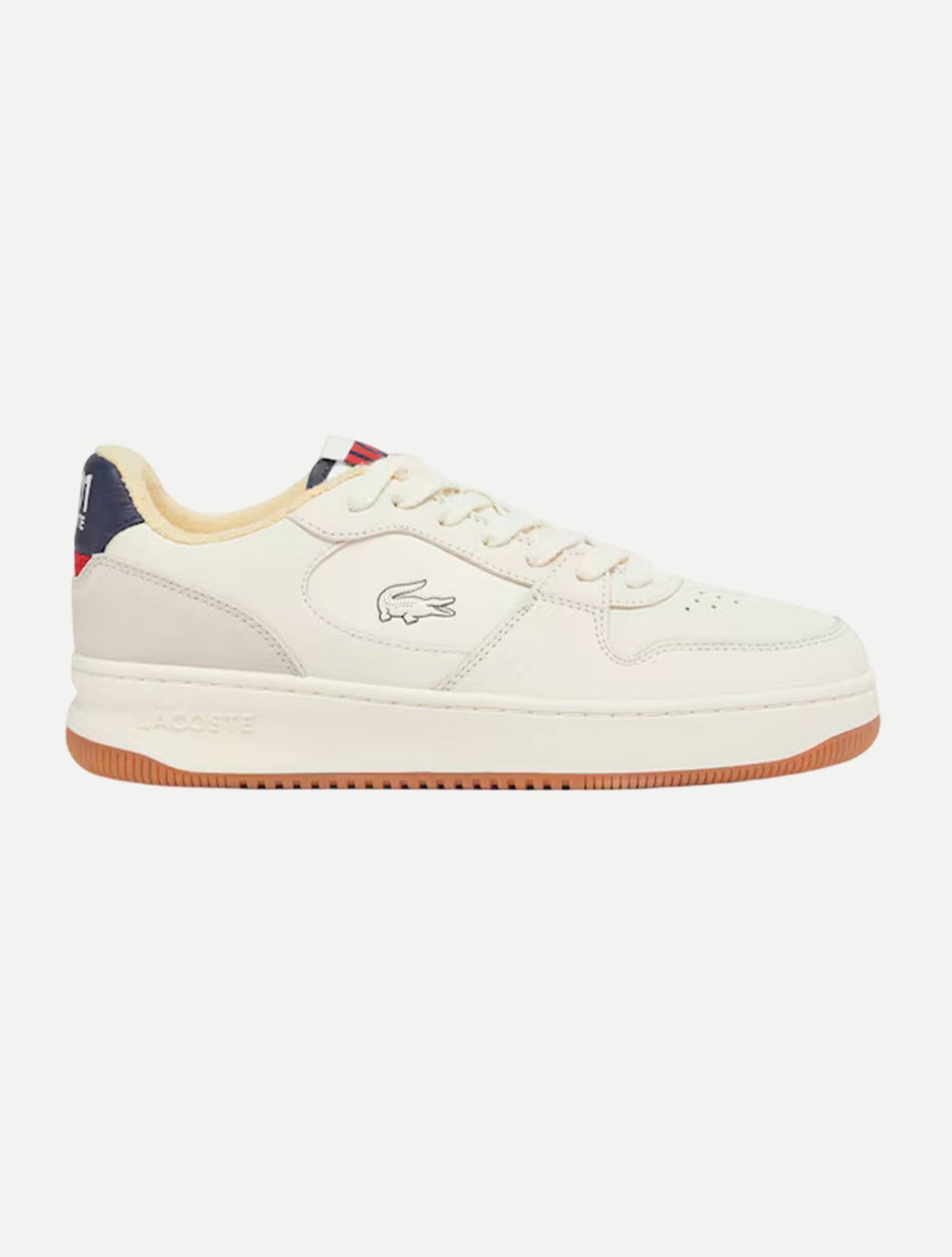Tênis Lacoste Masculino L001 48SMA0104 Off White | Adamanto Store