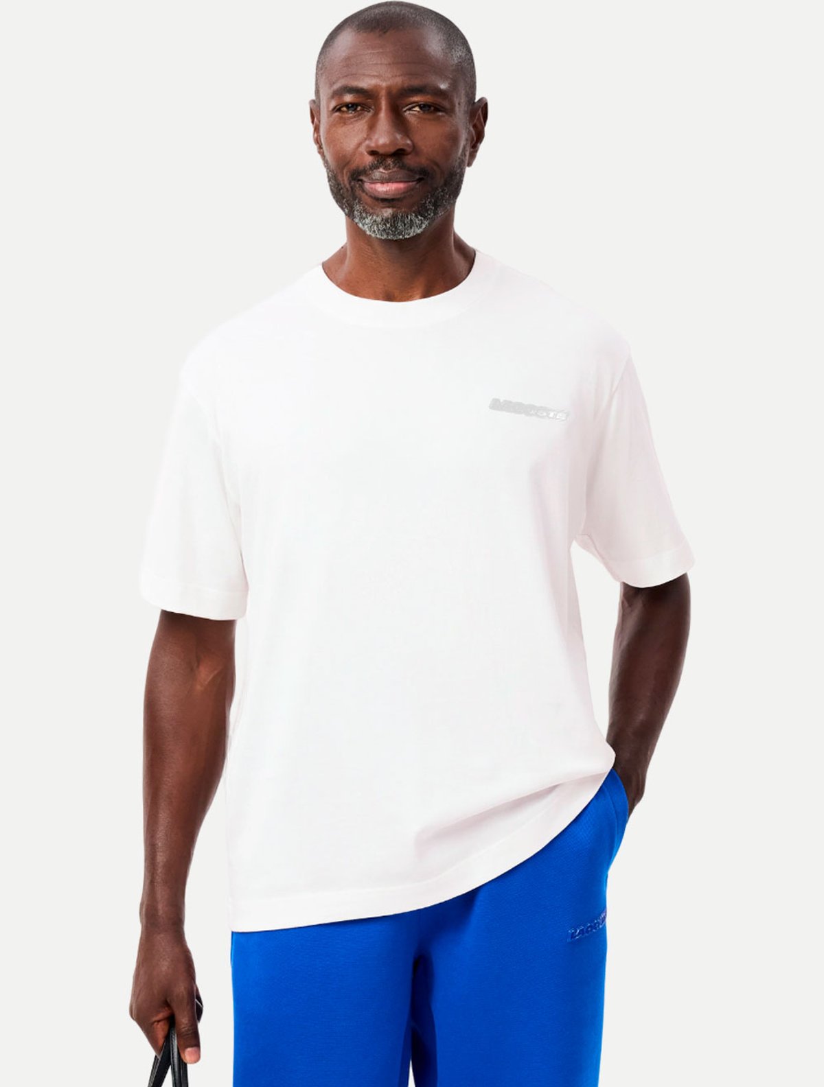 Camiseta Lacoste Masculina Loose Fit TH7563 Branca | Adamanto Store