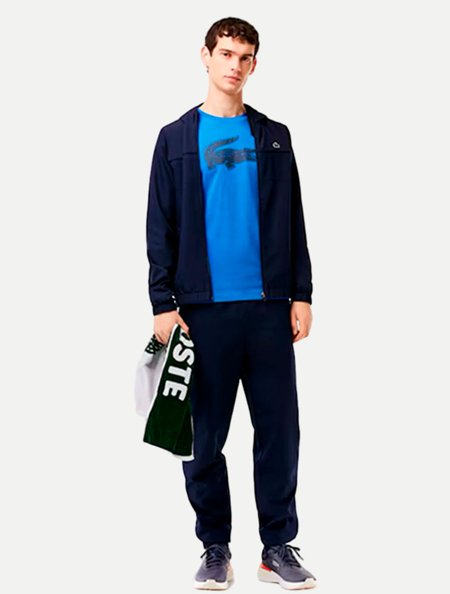 Jaqueta Lacoste Masculina Regular C/Capuz BH3466 Azul Marinho