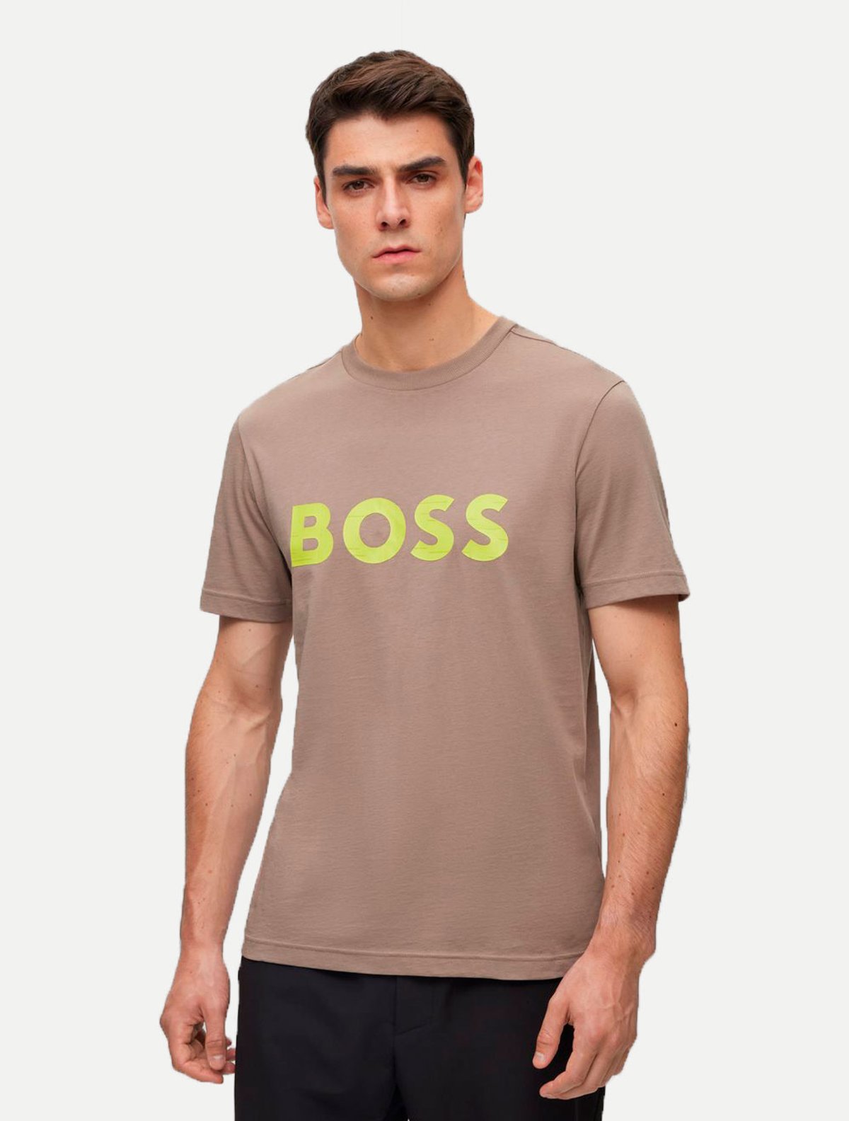 Camiseta Hugo Boss Masculina Oversized Tee 1 Marrom | Adamanto Store