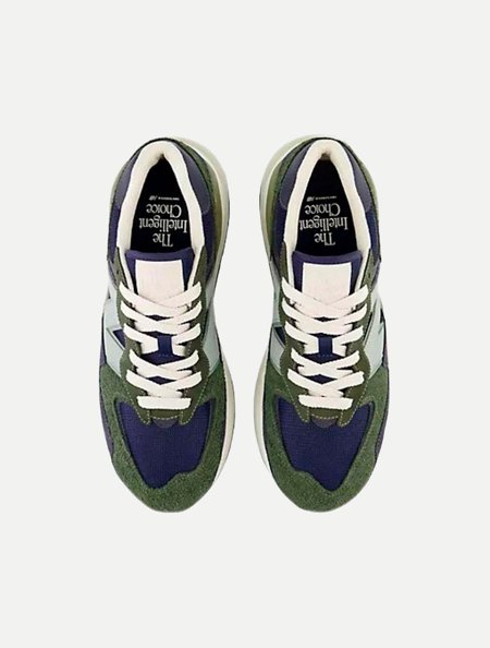 Tênis New Balance 5740 Verde Musgo e Azul Marinho Adamanto Store