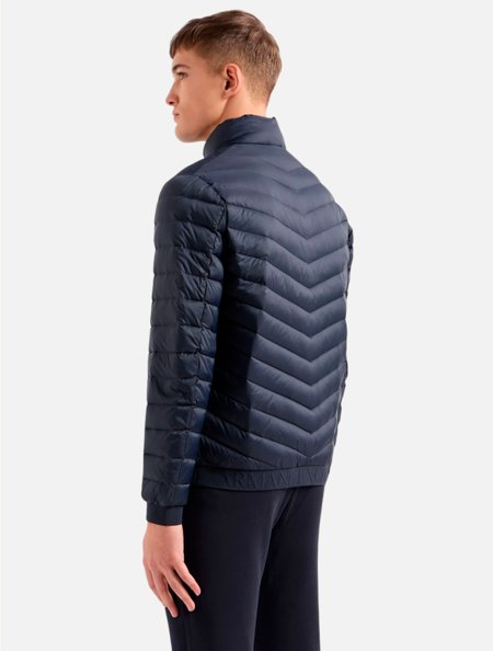 Jaqueta Armani Exchange Masculina Regular Puffer Melange Grey Navy