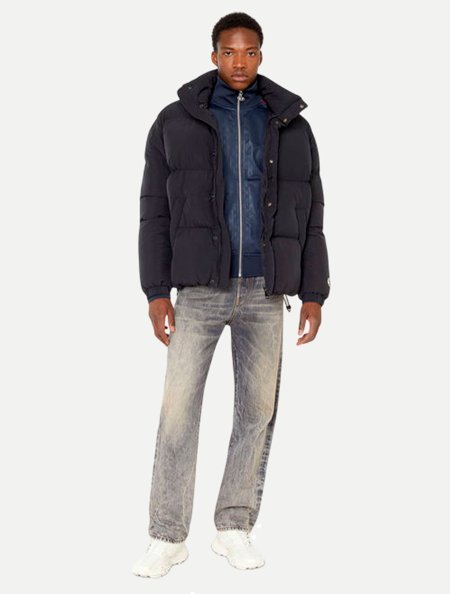 Jaqueta Diesel Puffer W-Rolf-Fd-Nw A06423 Preta | Adamanto Store