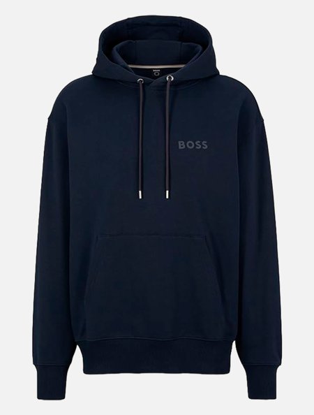 Blusa Hugo Boss Moletom Masculino Regular Sullivan 4 Azul Marinho