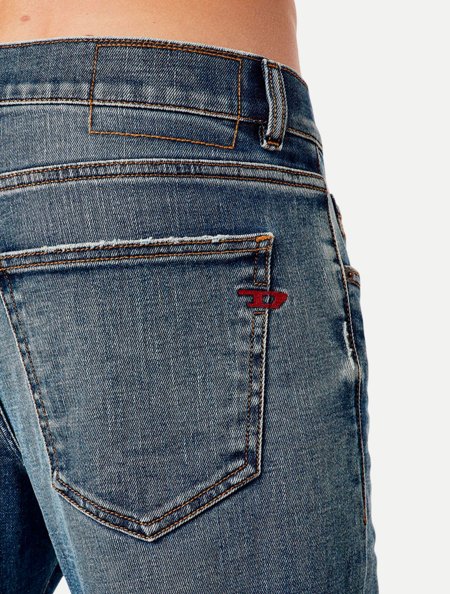 Calça Diesel Masculina Jeans Slim Dstrukt L32 A03558 Destroyed