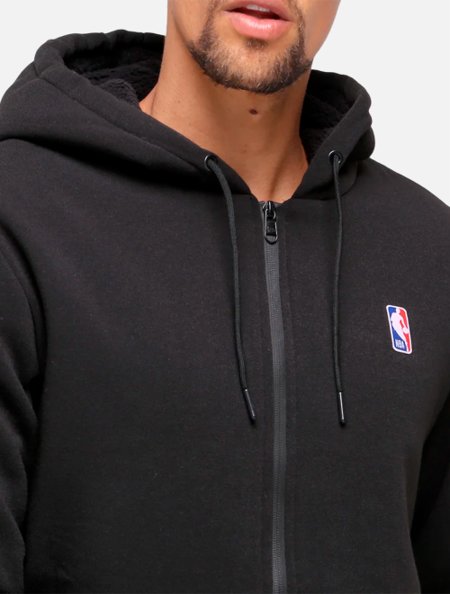 Blusa New Era Moletom NBA Basic Fur Preta Adamanto Store
