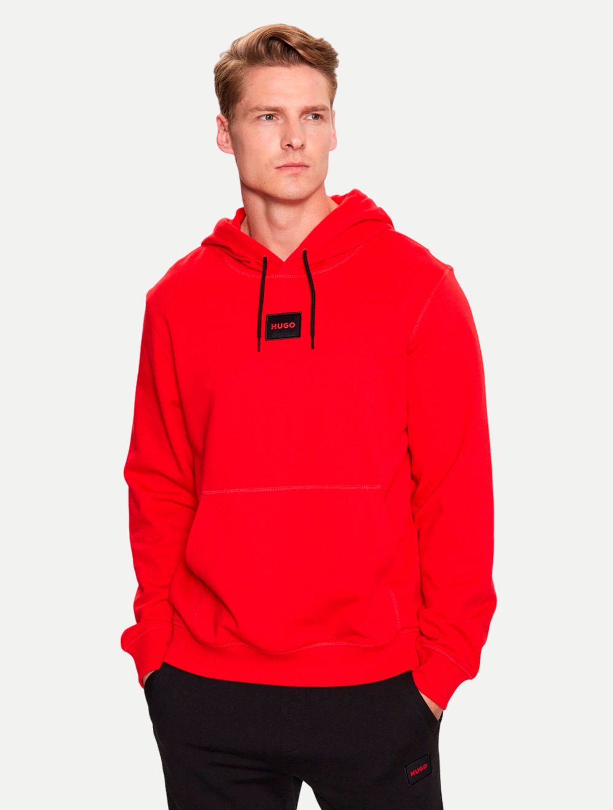 Blusa Hugo Boss Masculina Moletom Daratschi214 Vermelho | Adamanto