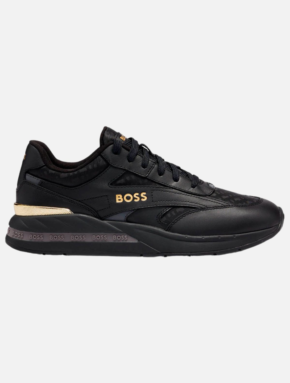 Tênis Hugo Boss Masculino Kurt Runn Mnmx Preto | Adamanto Store