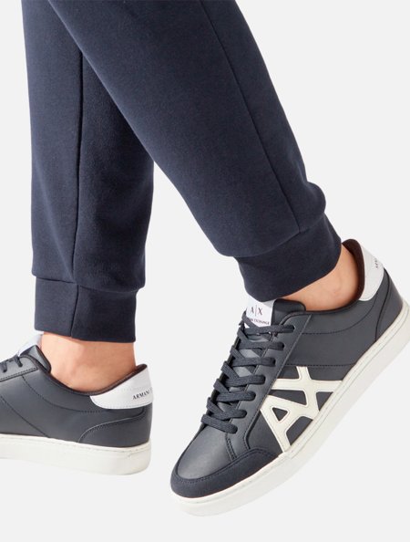 Tênis Armani Exchange Masculino Sneaker XUX176XV760 Azul Marinho