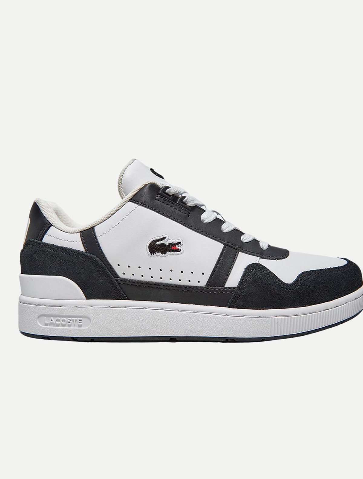 Tênis Lacoste T-Clip 47SMA0073BR Branco e Preto | Adamanto Store