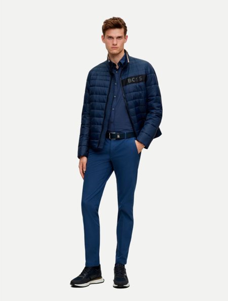 Jaqueta Hugo Boss Masculino Puffer Darolus Azul Marinho | Adamanto