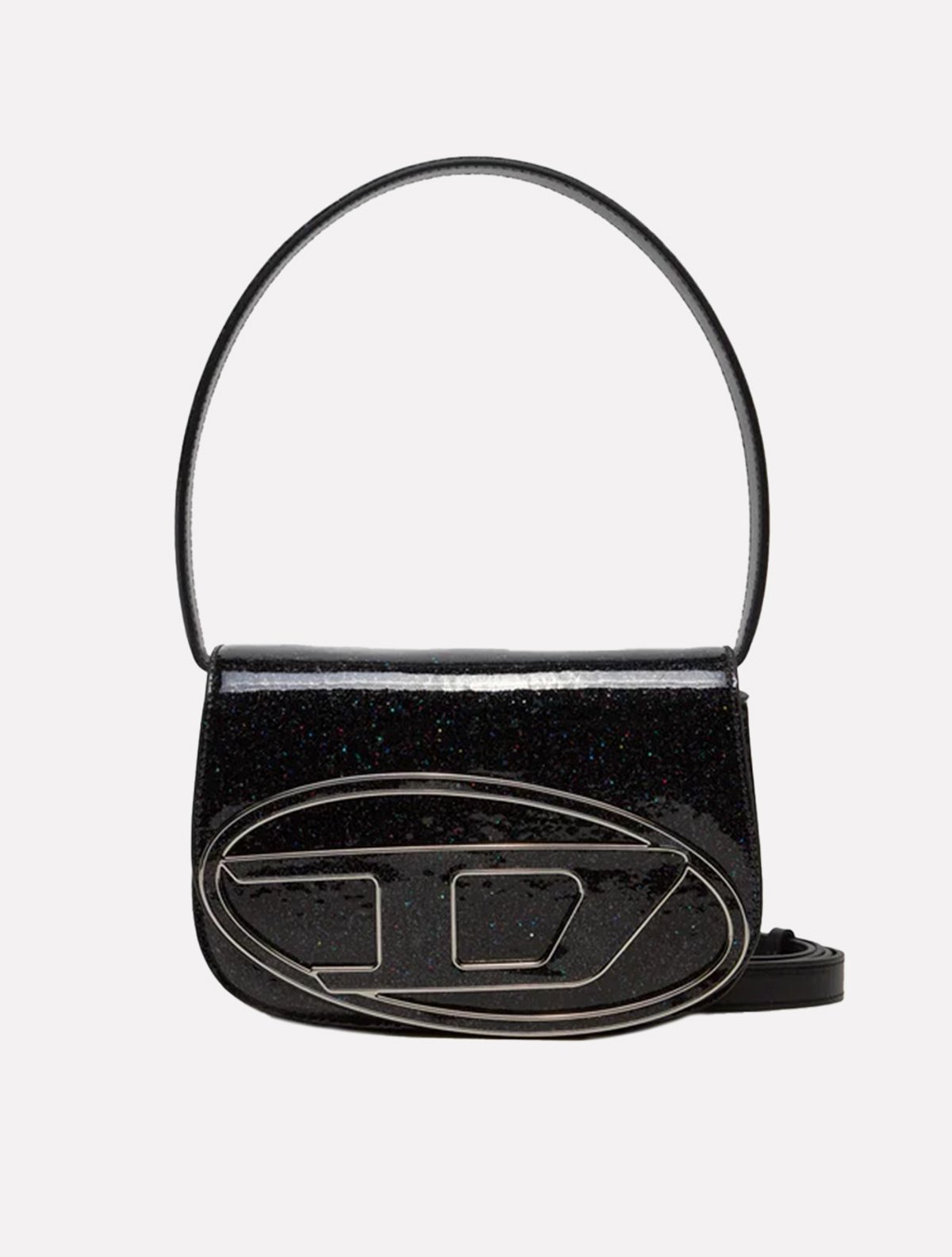 Bolsa Diesel 1DR Shoulder Bag X08396 Preta Glitter Multicolor