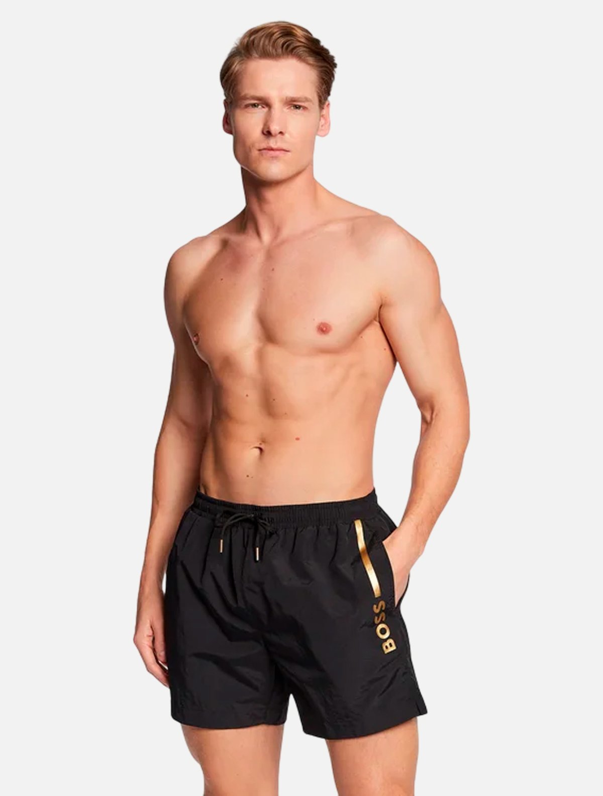 Short Hugo Boss Masculino Beach Ole Preto | Adamanto Store