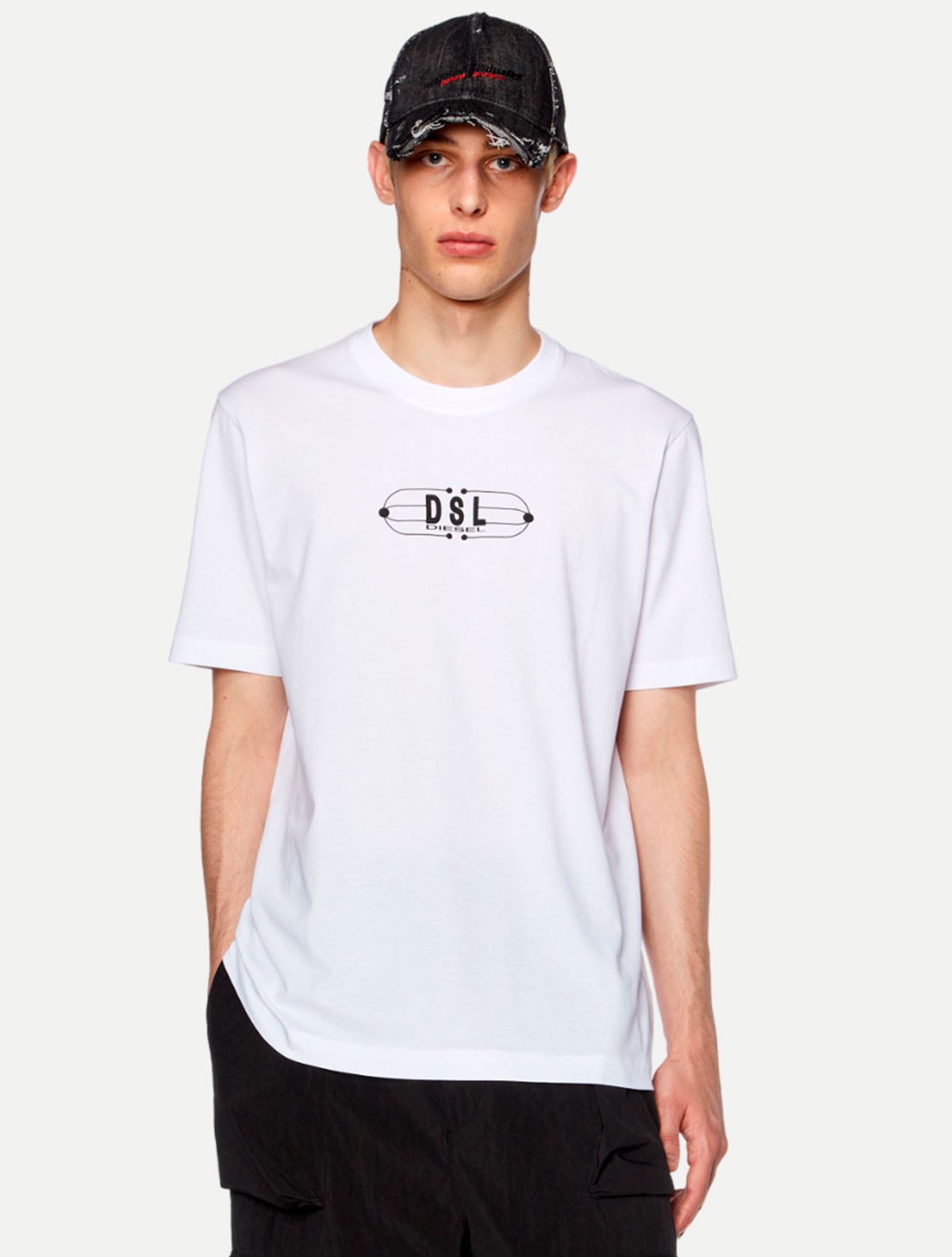 Camiseta Diesel T-Just K5 A11555 Branca | Adamanto Store