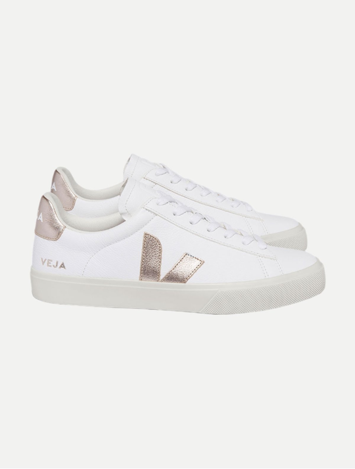 Tênis Veja Campo Chromefree Leather White Platine | Adamanto Store